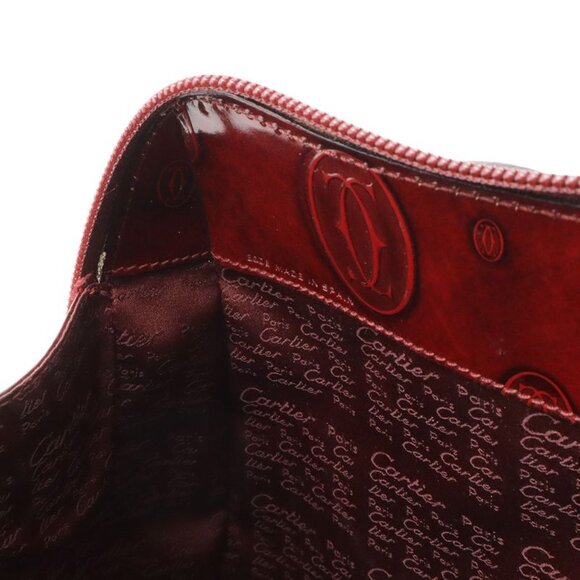 Cartier Happy Birthday Backpack Leather Gold Bordeaux